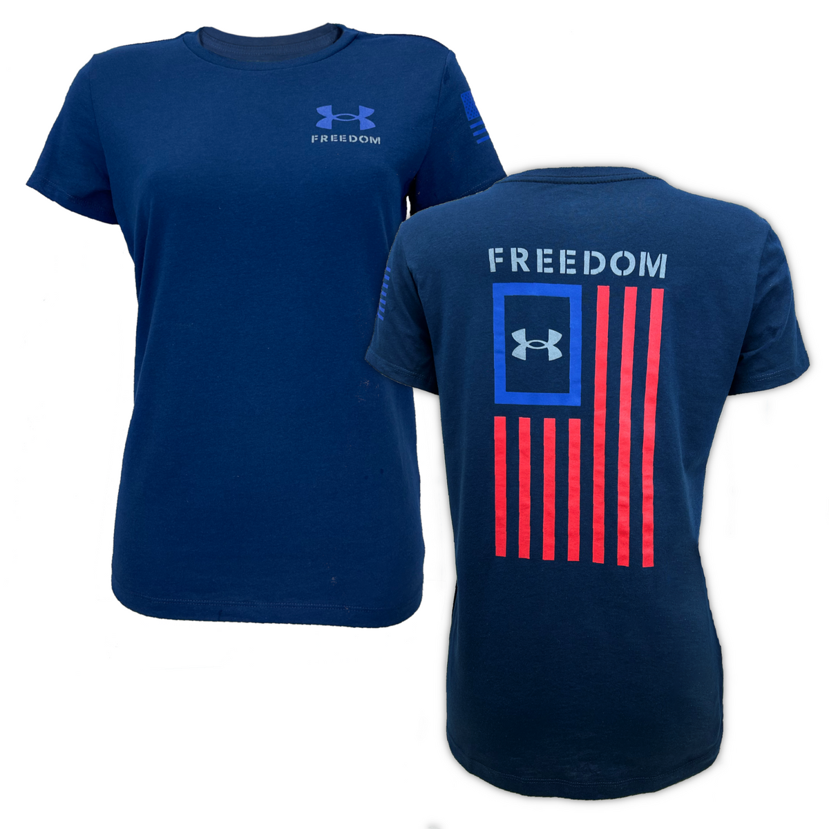 Women's Under Armour Freedom Flag T-Shirt