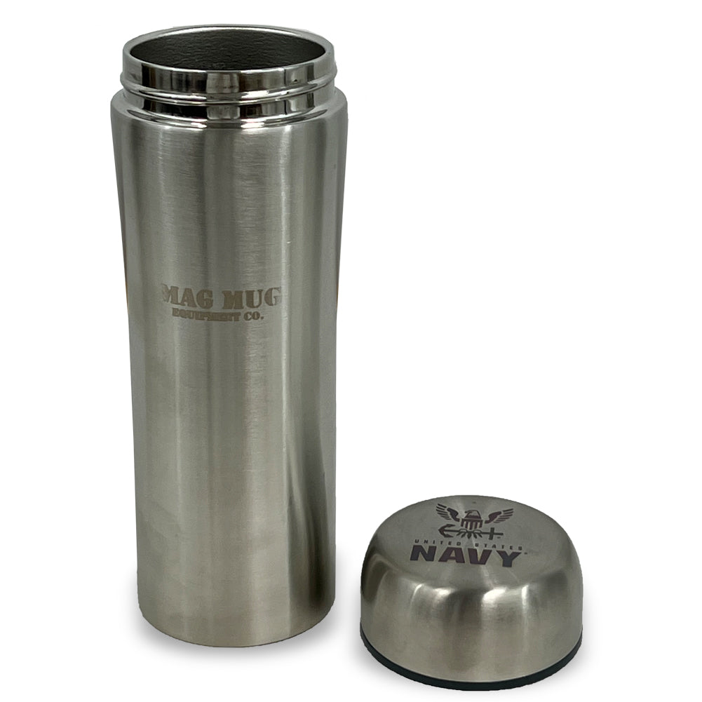 Bullet Thermos Coffee Mug Military Hunting Flask Novelty Stainless Steel  17oz
