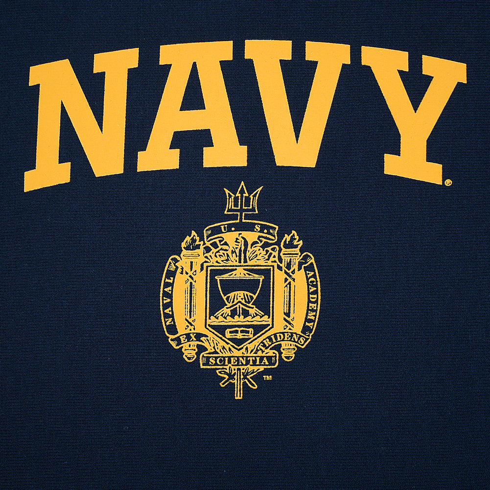 U.S. Navy Sweatshirts: USNA Issue Reverse Navy Weave Champion Hoodie in