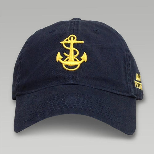 U.s. Navy Veteran Gear: Navy Anchor Veteran Hat In Navy 