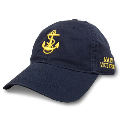 U.S. Navy Veteran Gear: Navy Anchor Veteran Hat in Navy | Armed Forces Gear