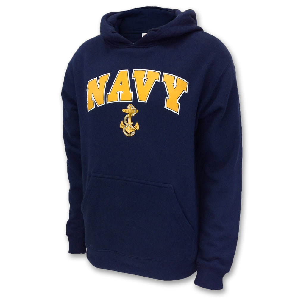 Navy and navy store hoodie