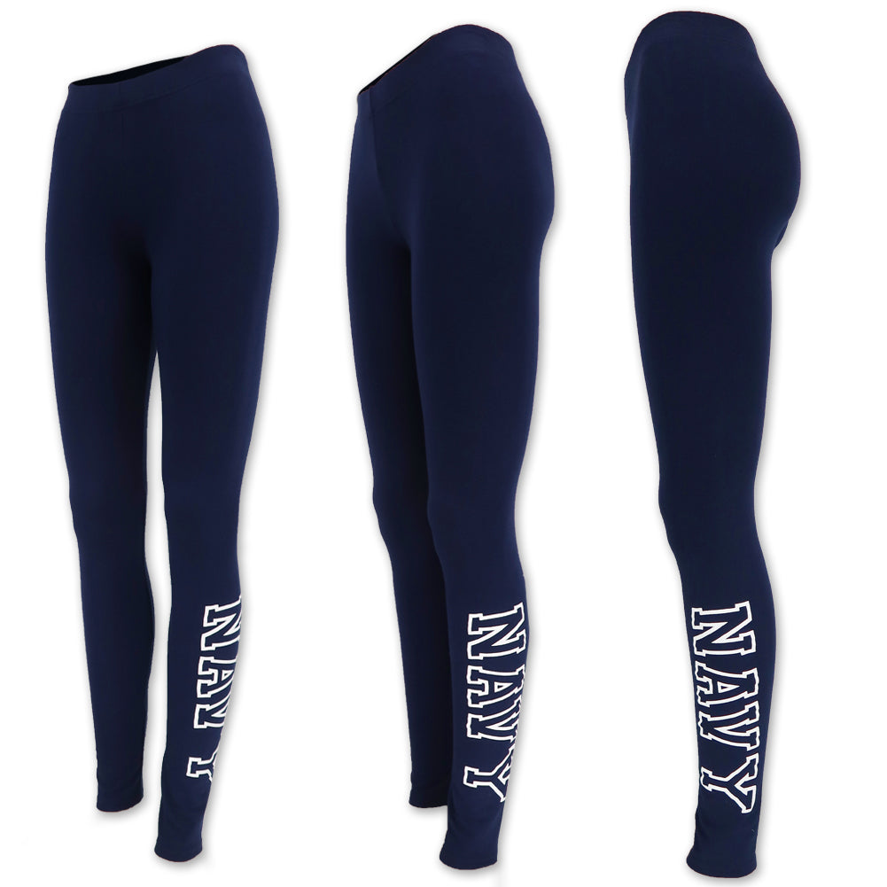 Ladies navy blue outlet leggings