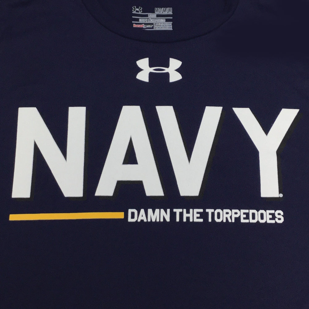 Men's Under Armour Navy Jacksonville Jumbo Shrimp Performance Long Sleeve T-Shirt Size: Medium